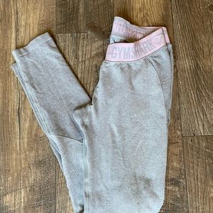 pink and grey gymshark leggings